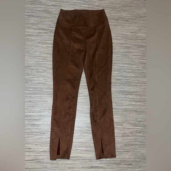 Laundry Brown Suede Pants - Picture 1 of 6